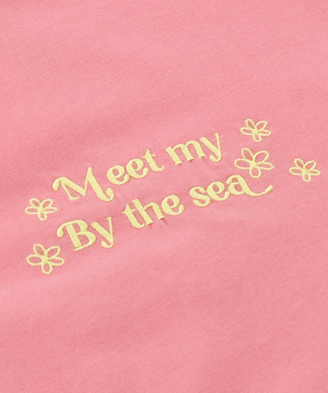 ハンドライティング メッセージ 刺繍 オーバーサイズ Tシャツ 853-6031