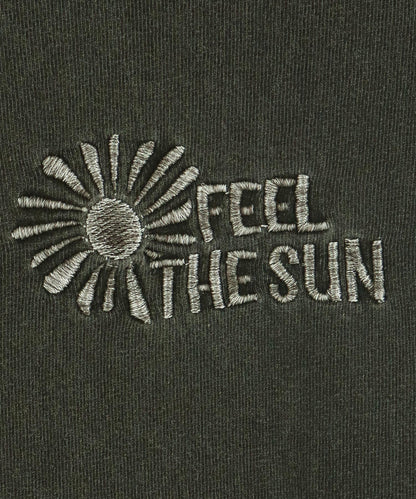 ピグメント 加工 刺繍 カット オフ Tシャツ 853-6042
