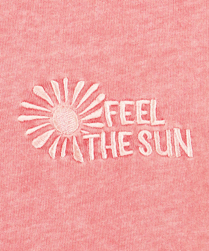 ピグメント 加工 刺繍 カット オフ Tシャツ 853-6042
