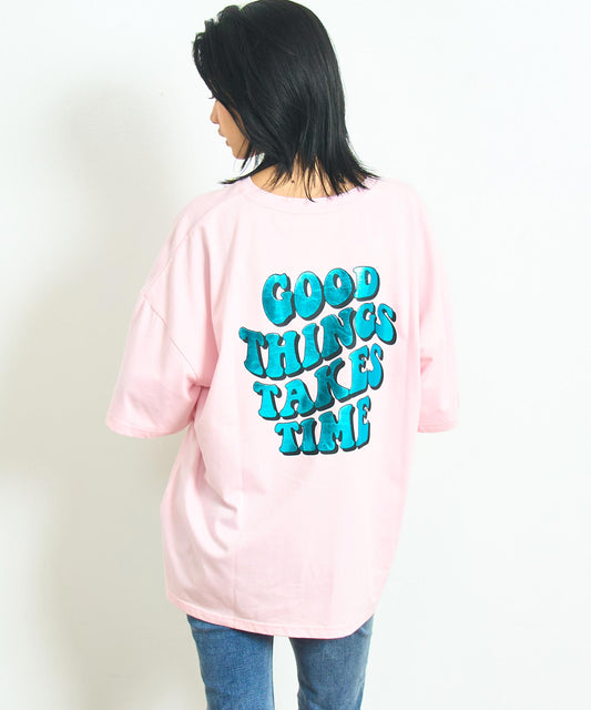 箔 ロゴ プリント ビック Tシャツ 853-6043