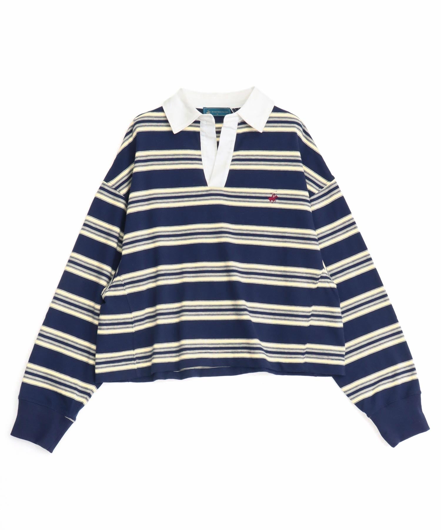 BEVERLY HILLS POLO CLUBスキッパーネックラガーシャツ 853-6053