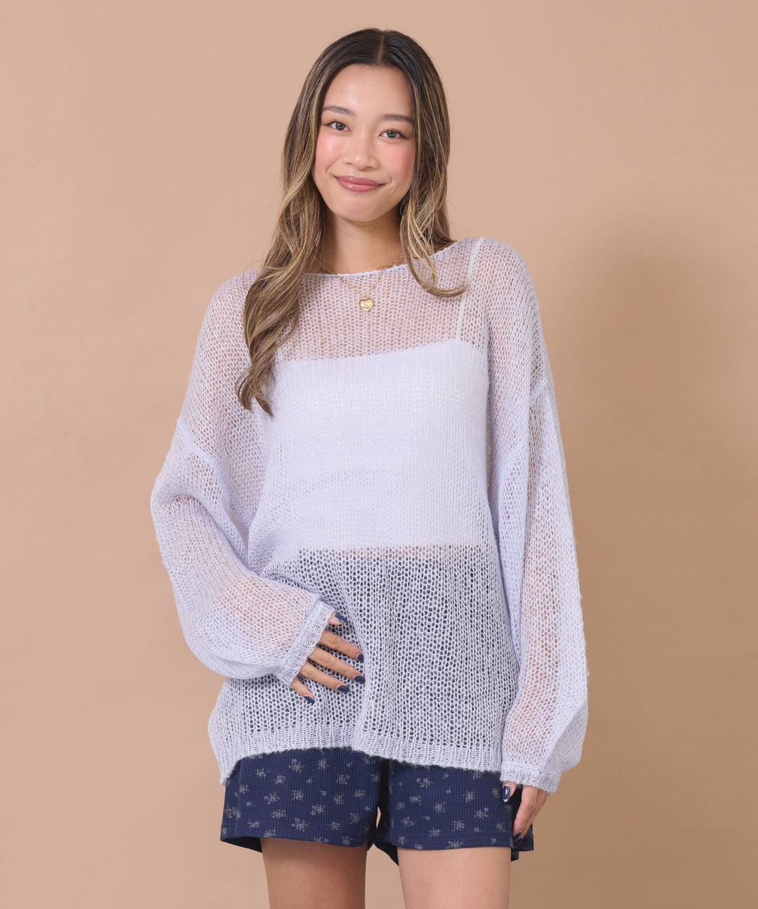 ライトブルー(身長：約163cm)