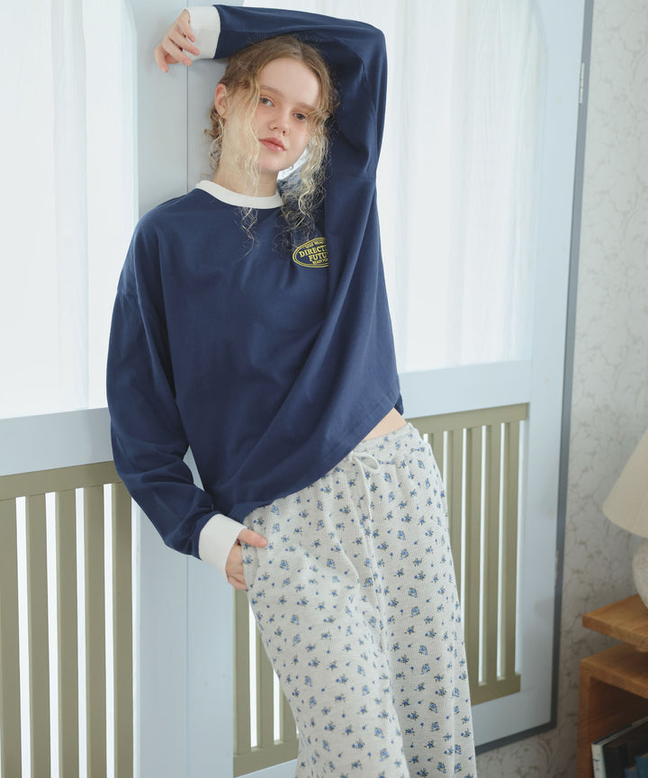 リンガープリントロングTシャツ 853-6061