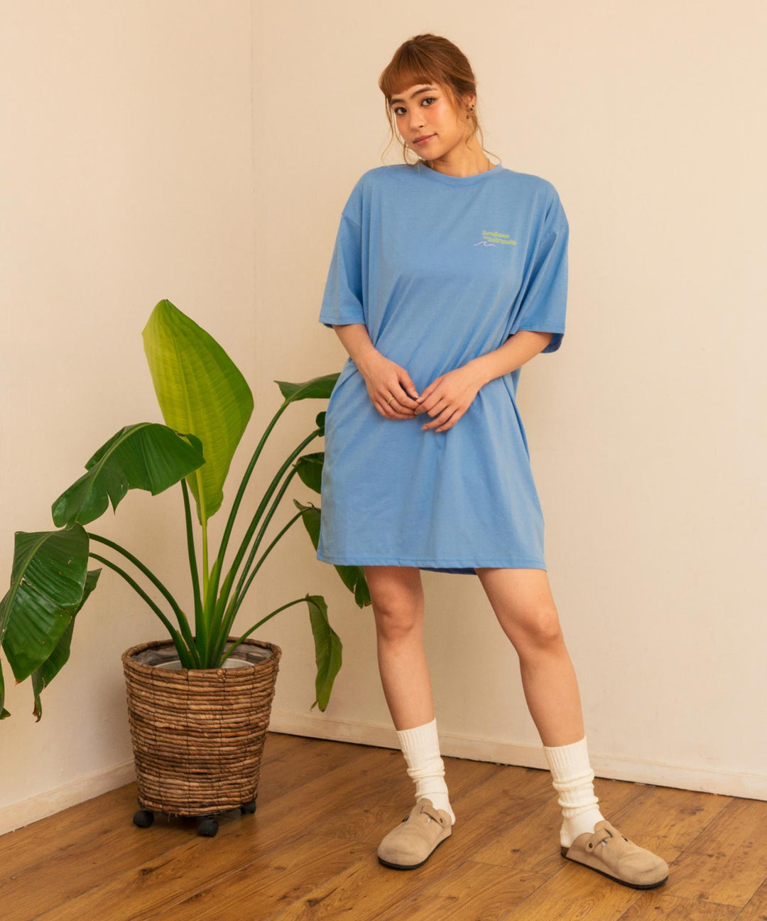 SUN &amp; SEA サーフ プリント ビッグ Tシャツ ワンピース 857-5969