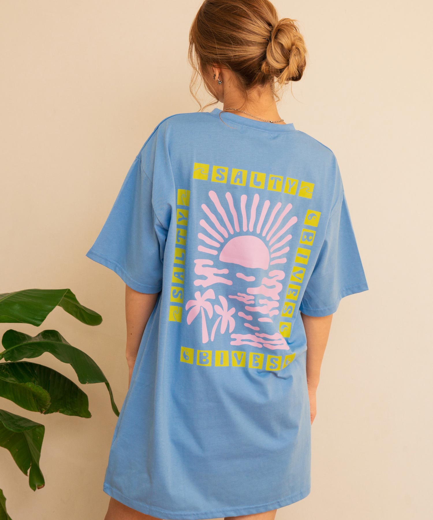 SUN & SEA サーフ プリント ビッグ Tシャツ ワンピース 857-5969
