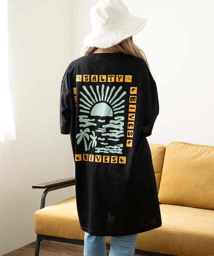 SUN &amp; SEA サーフ プリント ビッグ Tシャツ ワンピース 857-5969