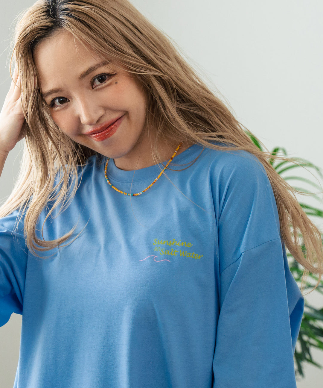 SUN &amp; SEA サーフ プリント ビッグ Tシャツ ワンピース 857-5969