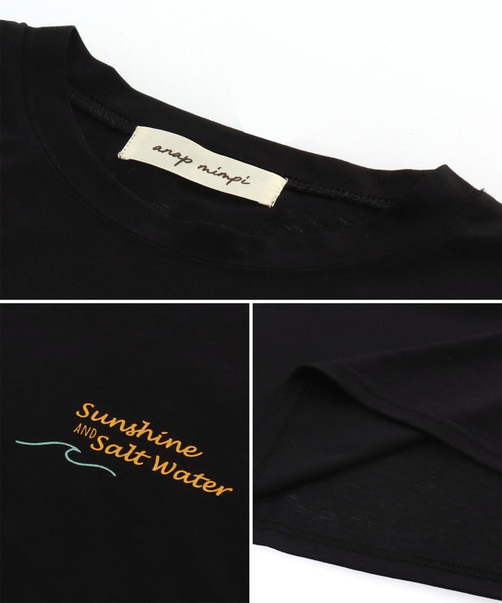 SUN &amp; SEA サーフ プリント ビッグ Tシャツ ワンピース 857-5969