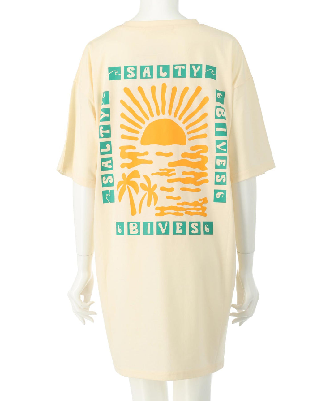 SUN &amp; SEA サーフ プリント ビッグ Tシャツ ワンピース 857-5969