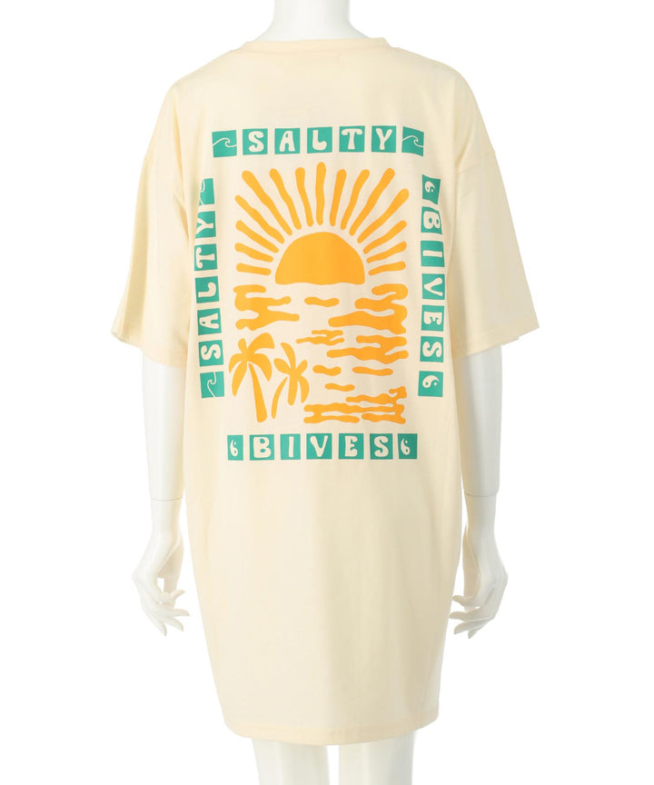SUN &amp; SEA サーフ プリント ビッグ Tシャツ ワンピース 857-5969