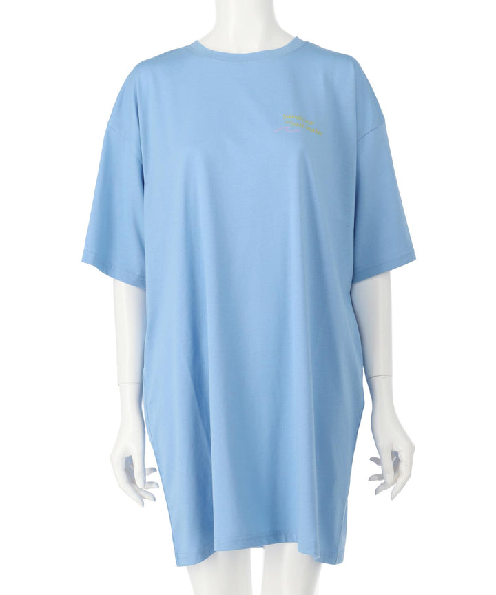 SUN &amp; SEA サーフ プリント ビッグ Tシャツ ワンピース 857-5969