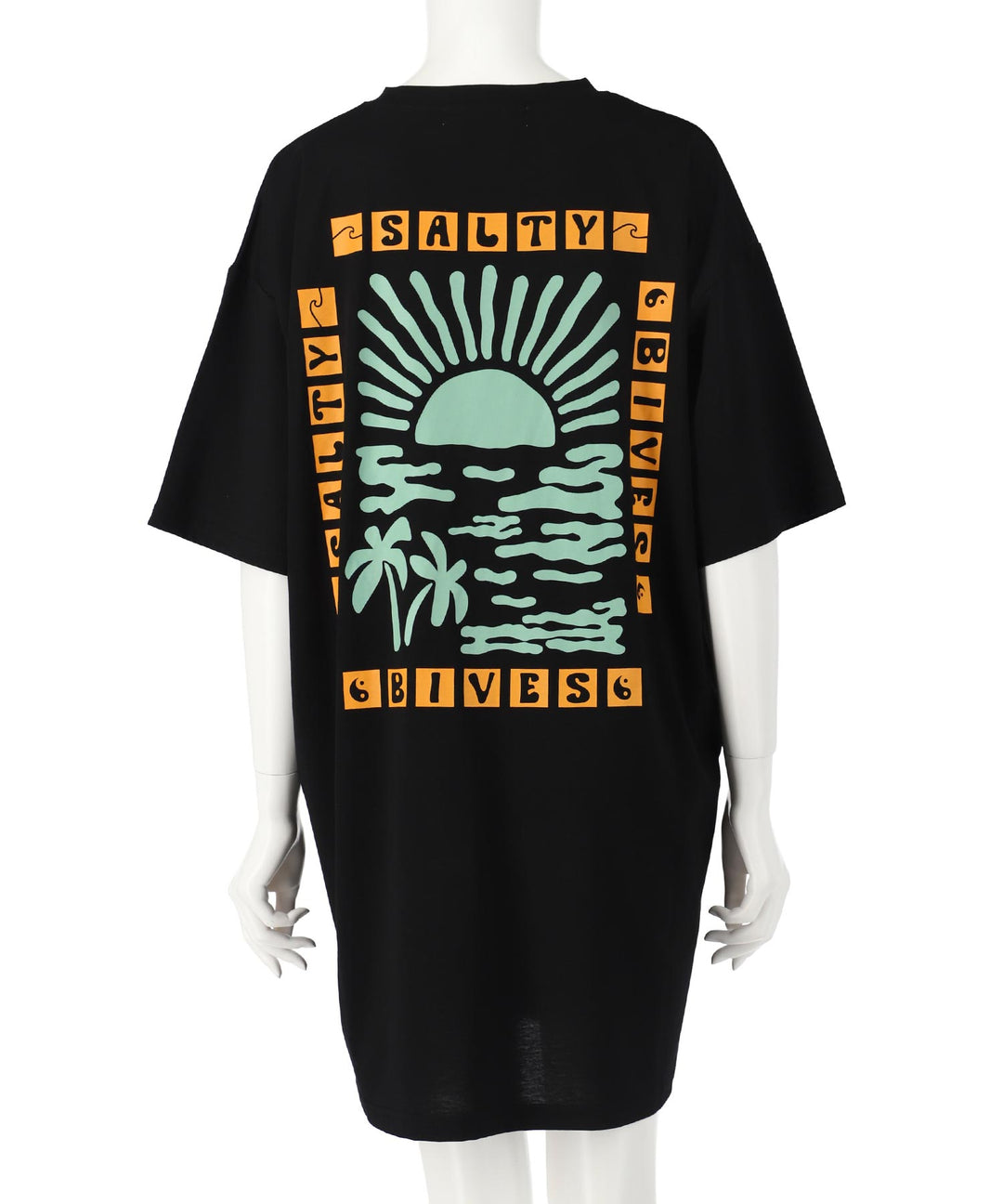 SUN &amp; SEA サーフ プリント ビッグ Tシャツ ワンピース 857-5969