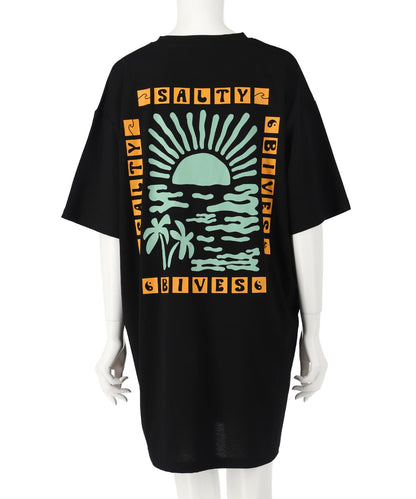 SUN & SEA サーフ プリント ビッグ Tシャツ ワンピース 857-5969