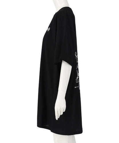 BOHO Dream catcher メッセージ プリント ビッグ Tシャツ ワンピース 857-5970