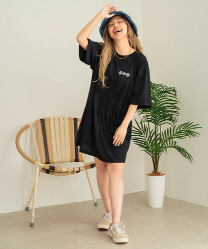 BOHO Dream catcher メッセージ プリント ビッグ Tシャツ ワンピース 857-5970
