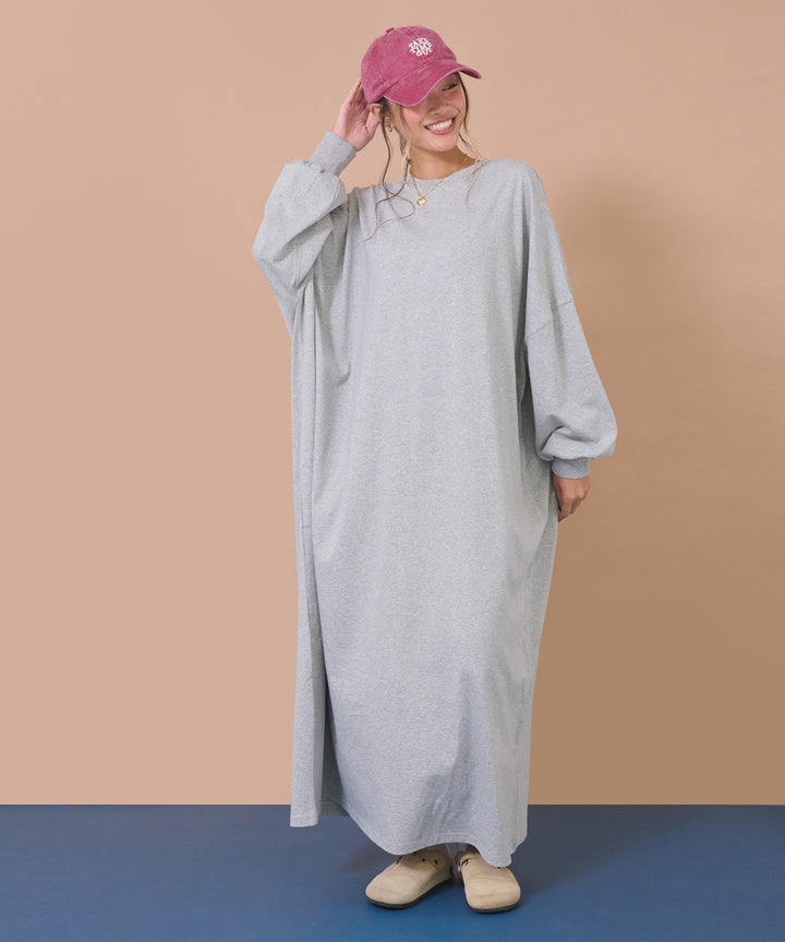 ビッグシルエット ロングワンピース 857-6056