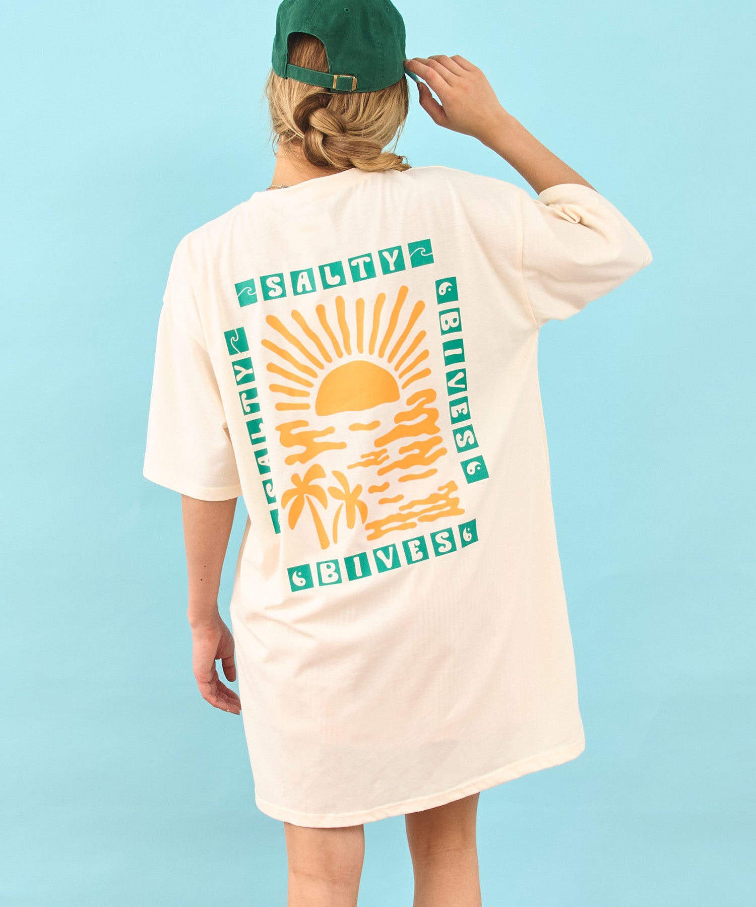 SUN & SEA サーフ プリント ビッグ Tシャツ ワンピース 857-5969