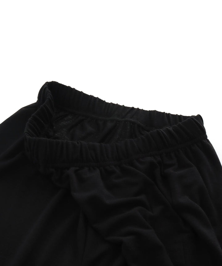 【セット】ノースリーブ トップス &amp; ギャザー リラックス ワイド パンツ カットソー セットアップ 858-5972