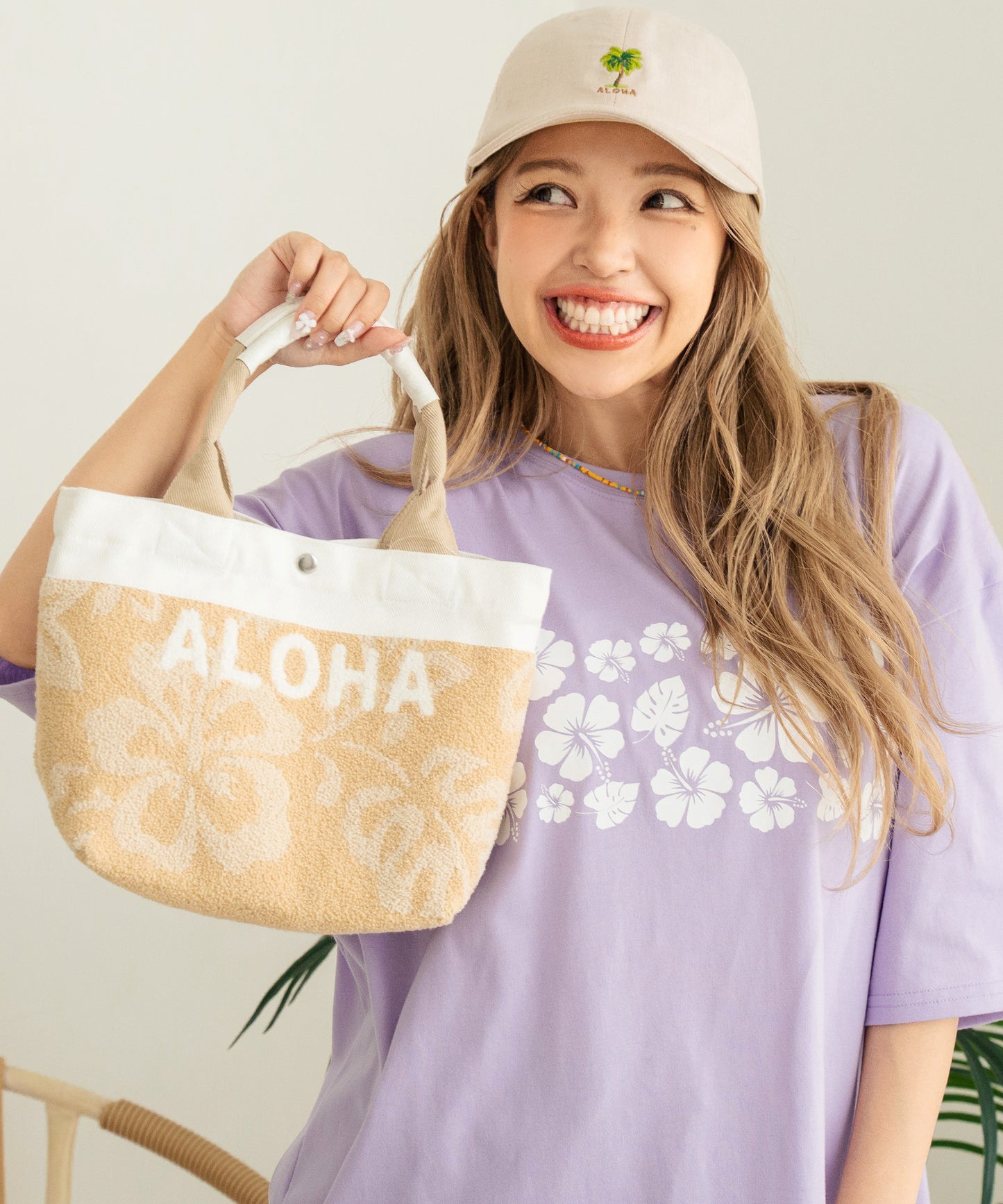 アロハ サガラ刺繍 トートバッグ 859-5987