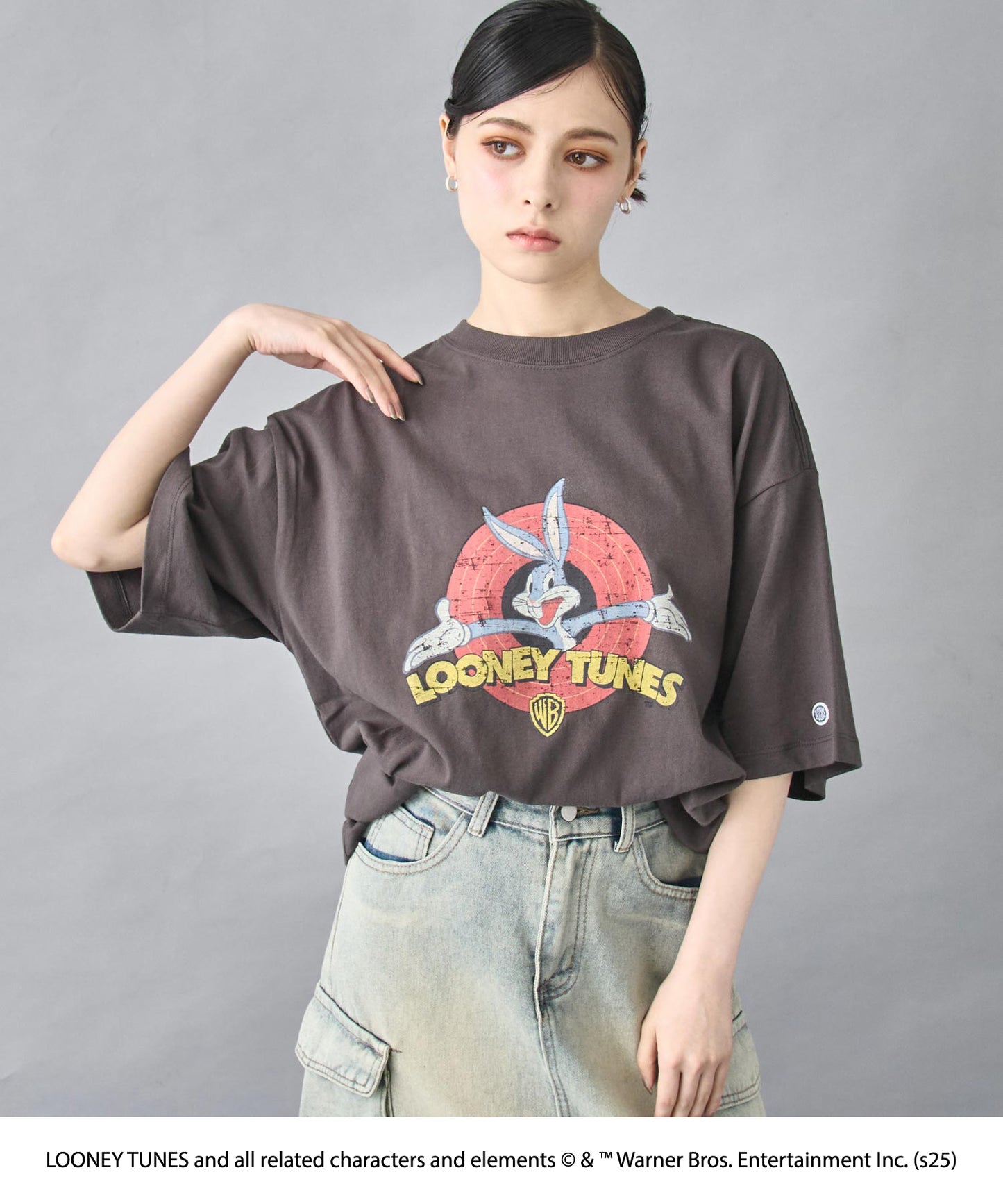 【DISCUS】「LOONEY TUNES／ルーニー・テューンズ」キャラクタープリントTシャツ 793-9303