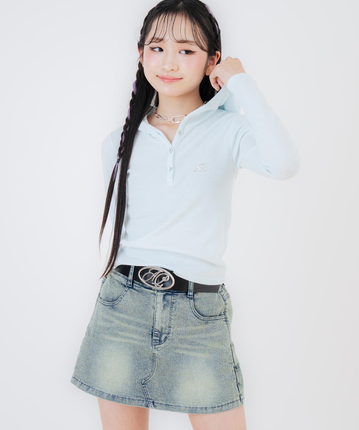 ブルー/150cm(Sサイズ着用)