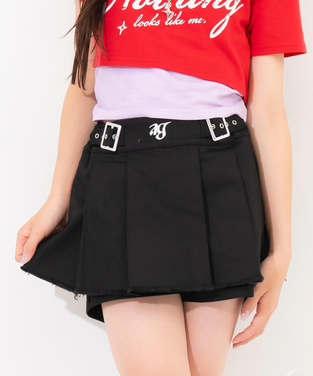 ブラック(XSサイズ着用/身長：約139cm)