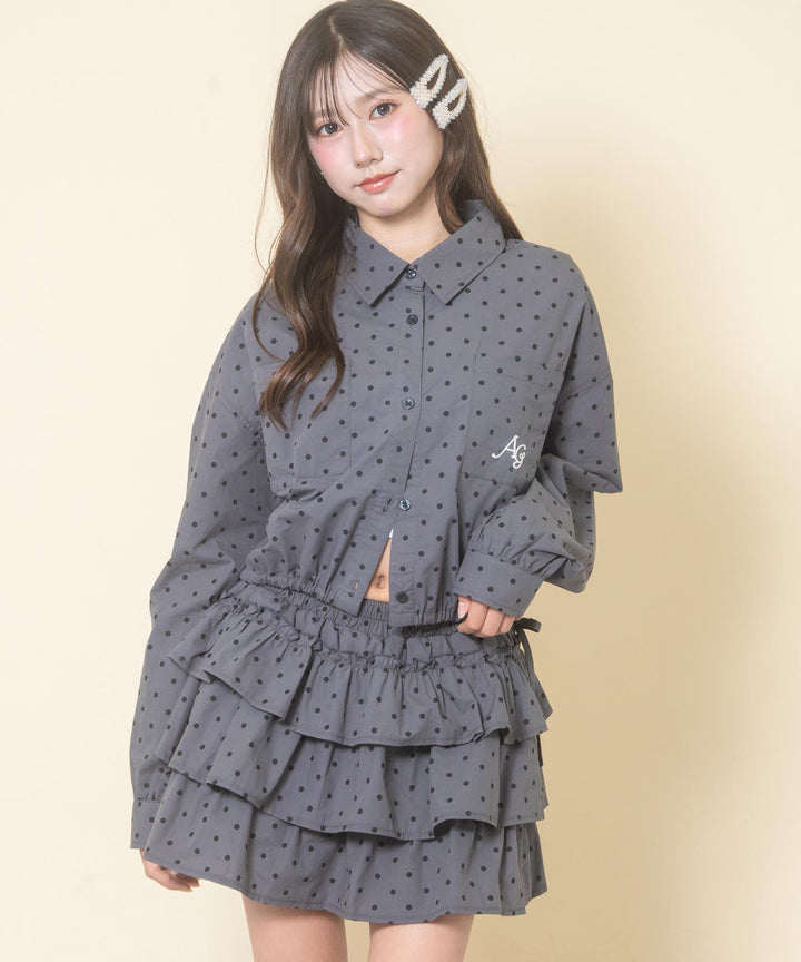 グレー(Mサイズ着用/身長：約156cm)