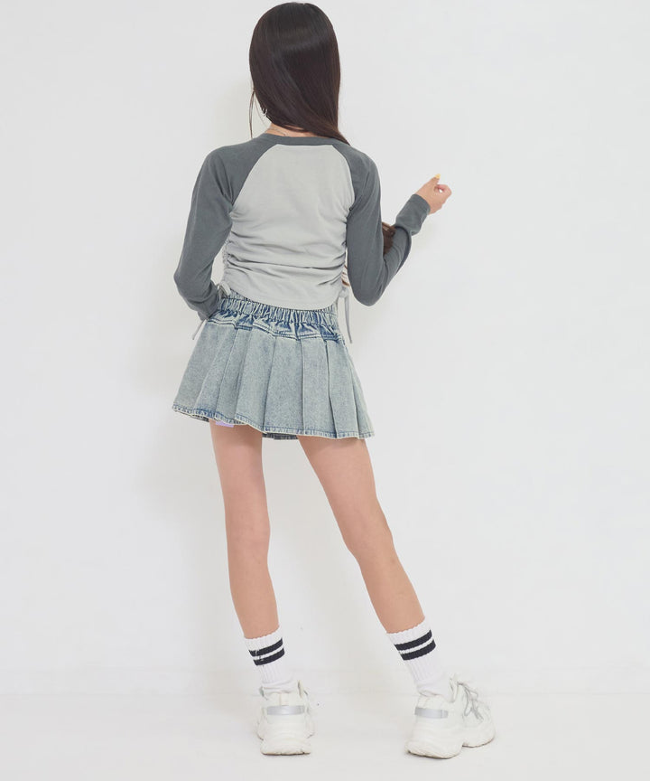 ブルー(Sサイズ着用/身長：約150cm)