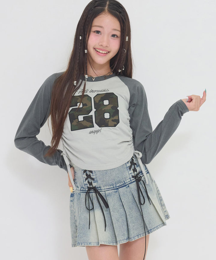 ブルー(Sサイズ着用/身長：約150cm)