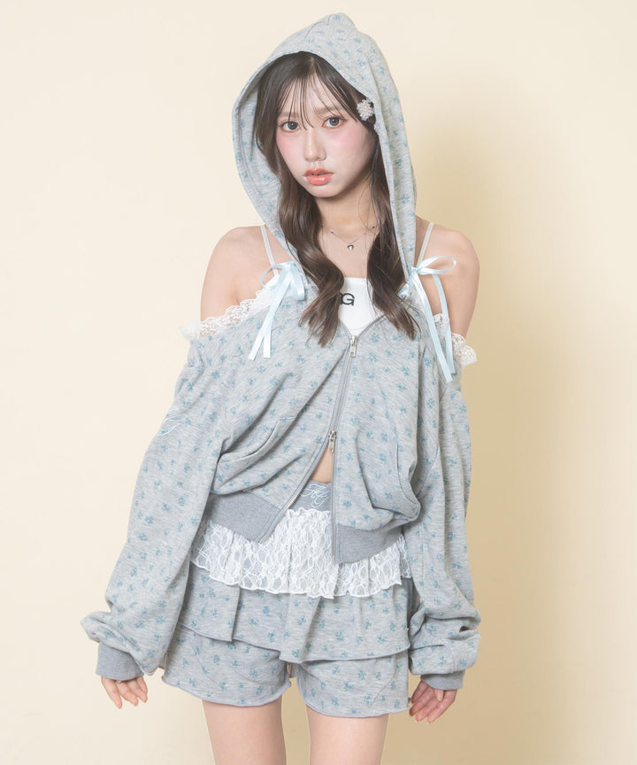 ライトグレー(Mサイズ着用/身長：約156cm)