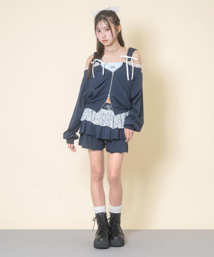 ネイビー(Mサイズ着用/身長：約156cm)