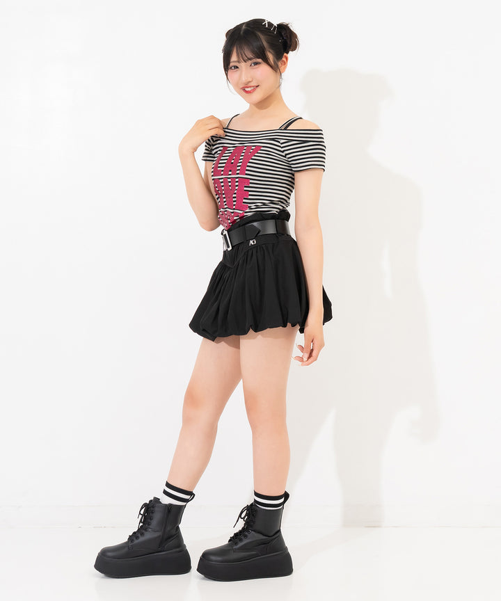 ブラック(Mサイズ着用/身長：約160cm)