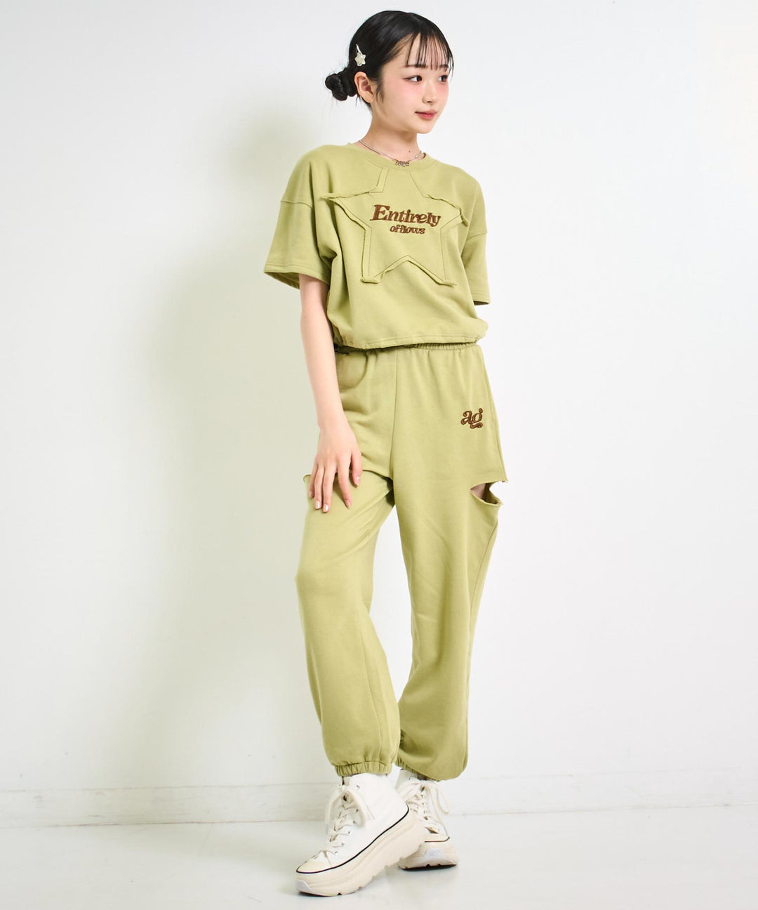 ウエストクロス スウェット ジョガー パンツ 912-7645