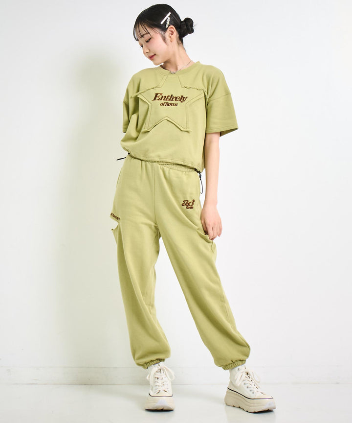 ウエストクロス スウェット ジョガー パンツ 912-7645