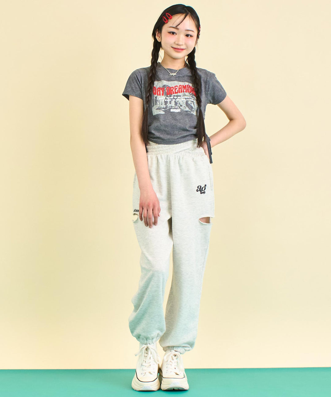 ウエストクロス スウェット ジョガー パンツ 912-7645