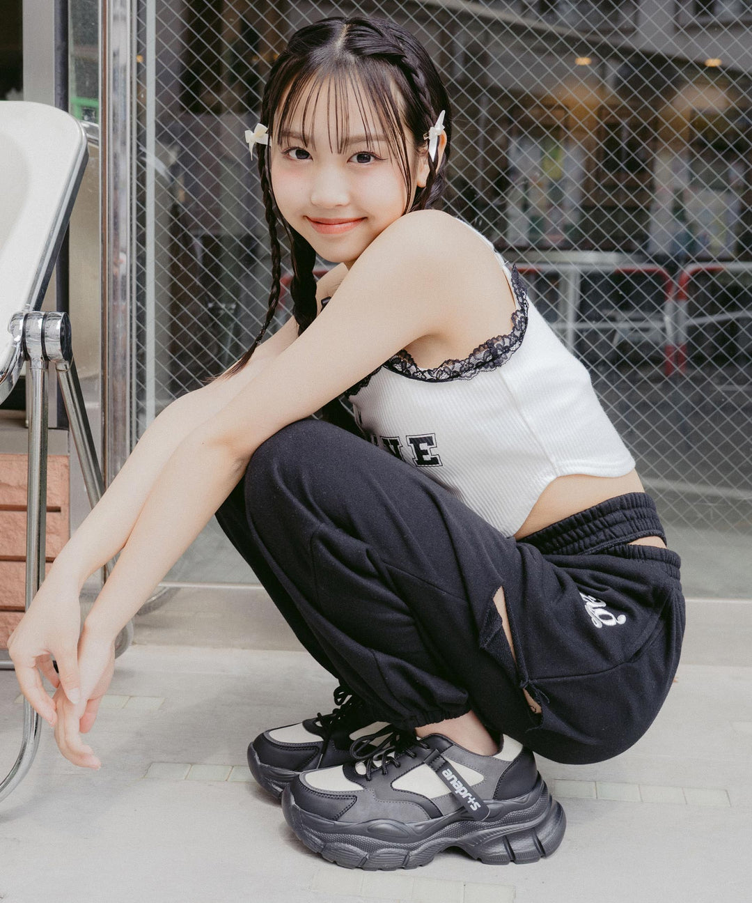 ウエストクロス スウェット ジョガー パンツ 912-7645