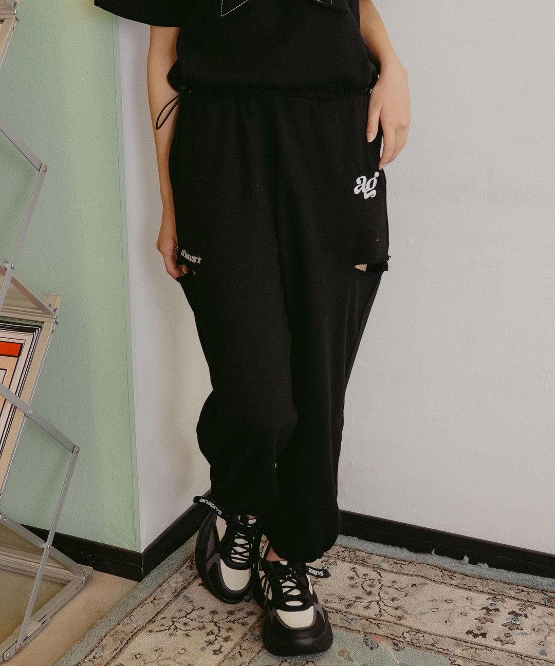 ウエストクロス スウェット ジョガー パンツ 912-7645