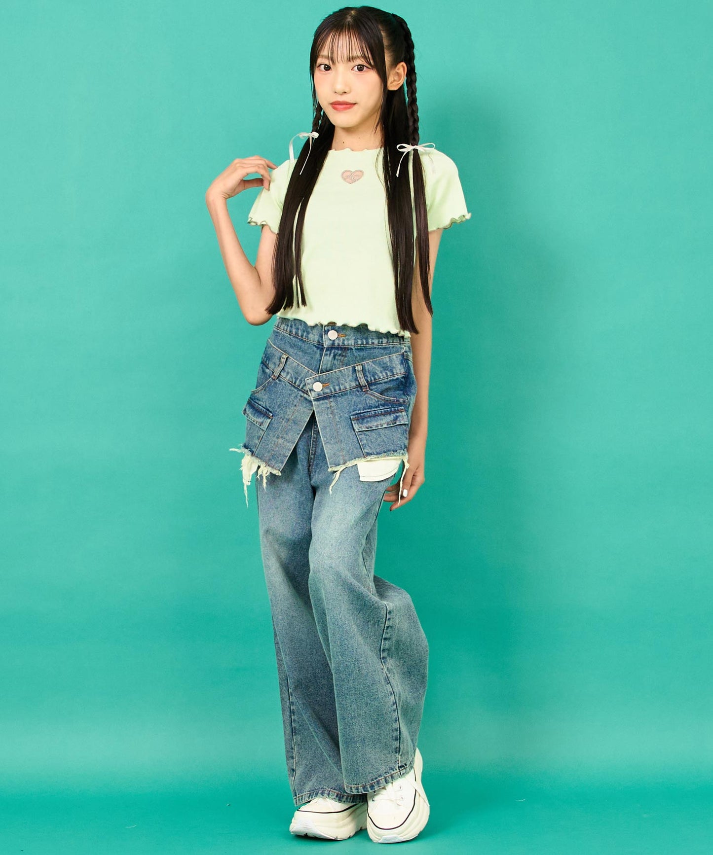 ブルー/152cm(Sサイズ着用)