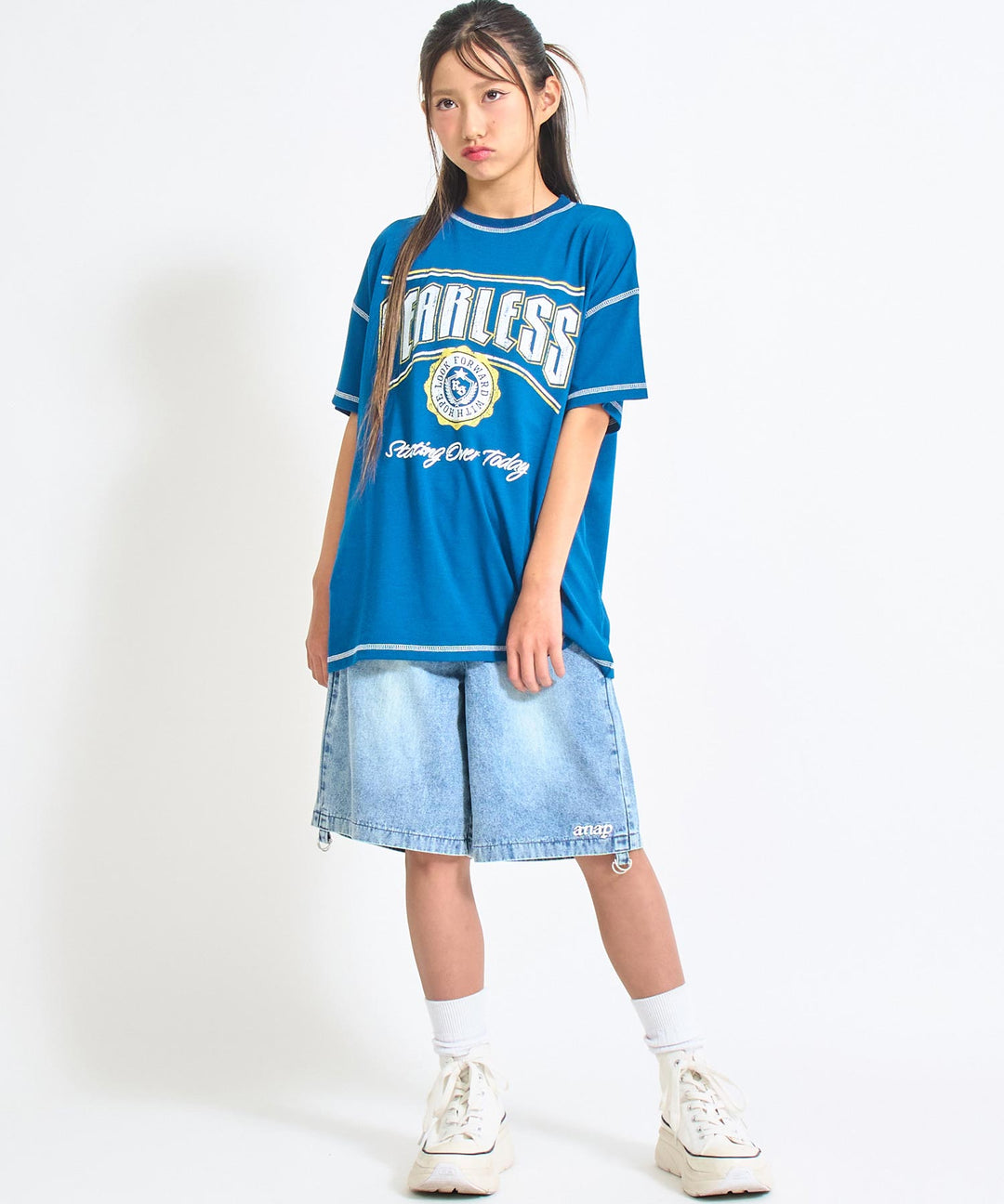 ANAPR+S【リラスポ】2WAY デニム パンツ【キッズお揃い】 912-7680