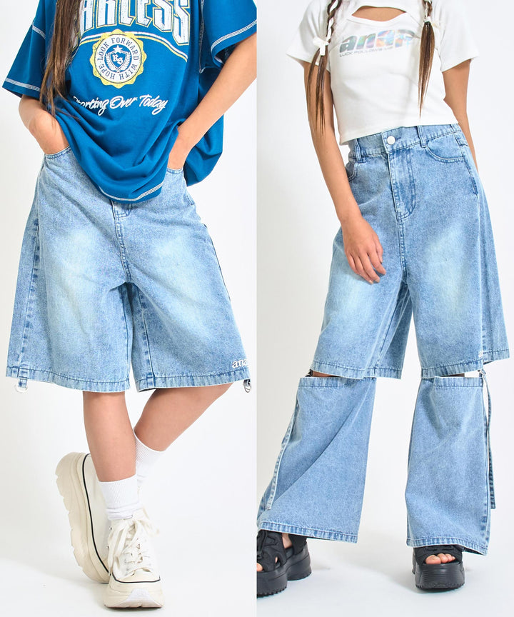 ANAPR+S【リラスポ】2WAY デニム パンツ【キッズお揃い】 912-7680