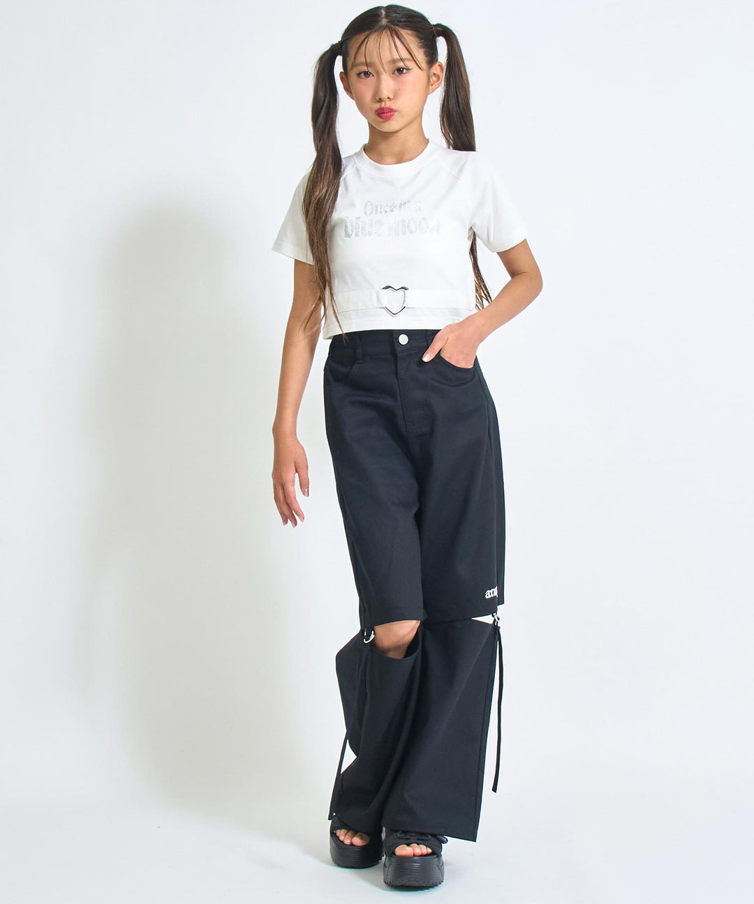 ANAPR+S【リラスポ】2WAY デニム パンツ【キッズお揃い】 912-7680
