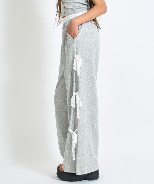 サイド レース リボン スウェット パンツ 912-7696