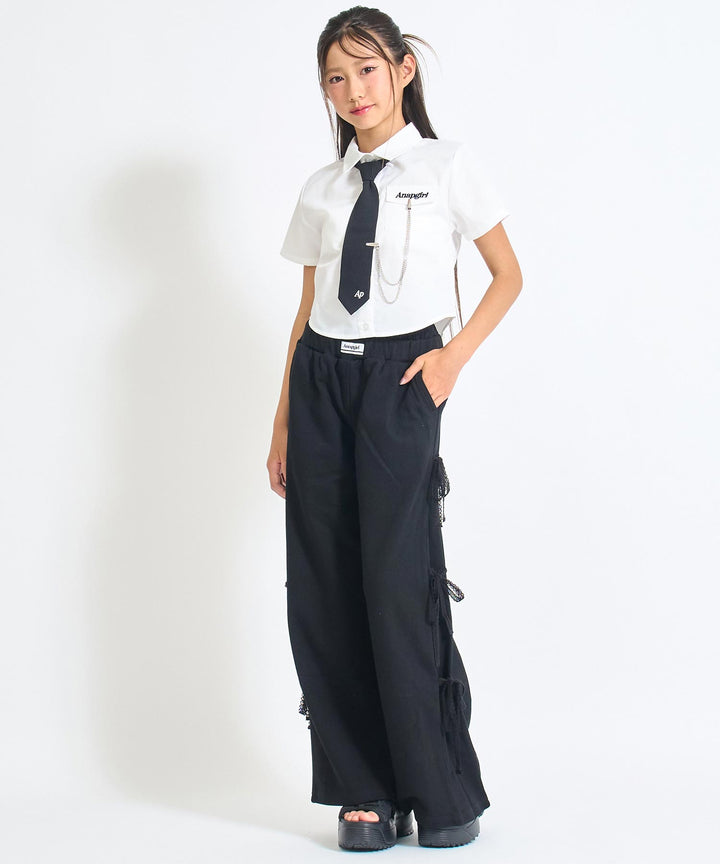 サイド レース リボン スウェット パンツ 912-7696