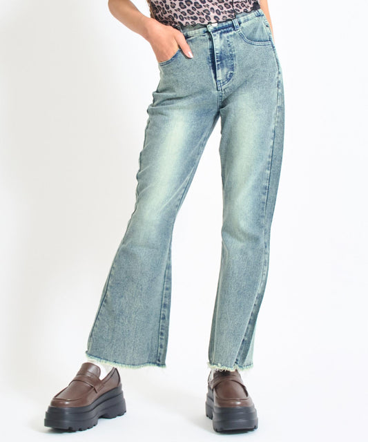 フレア ストレッチ デニム パンツ 912-7710