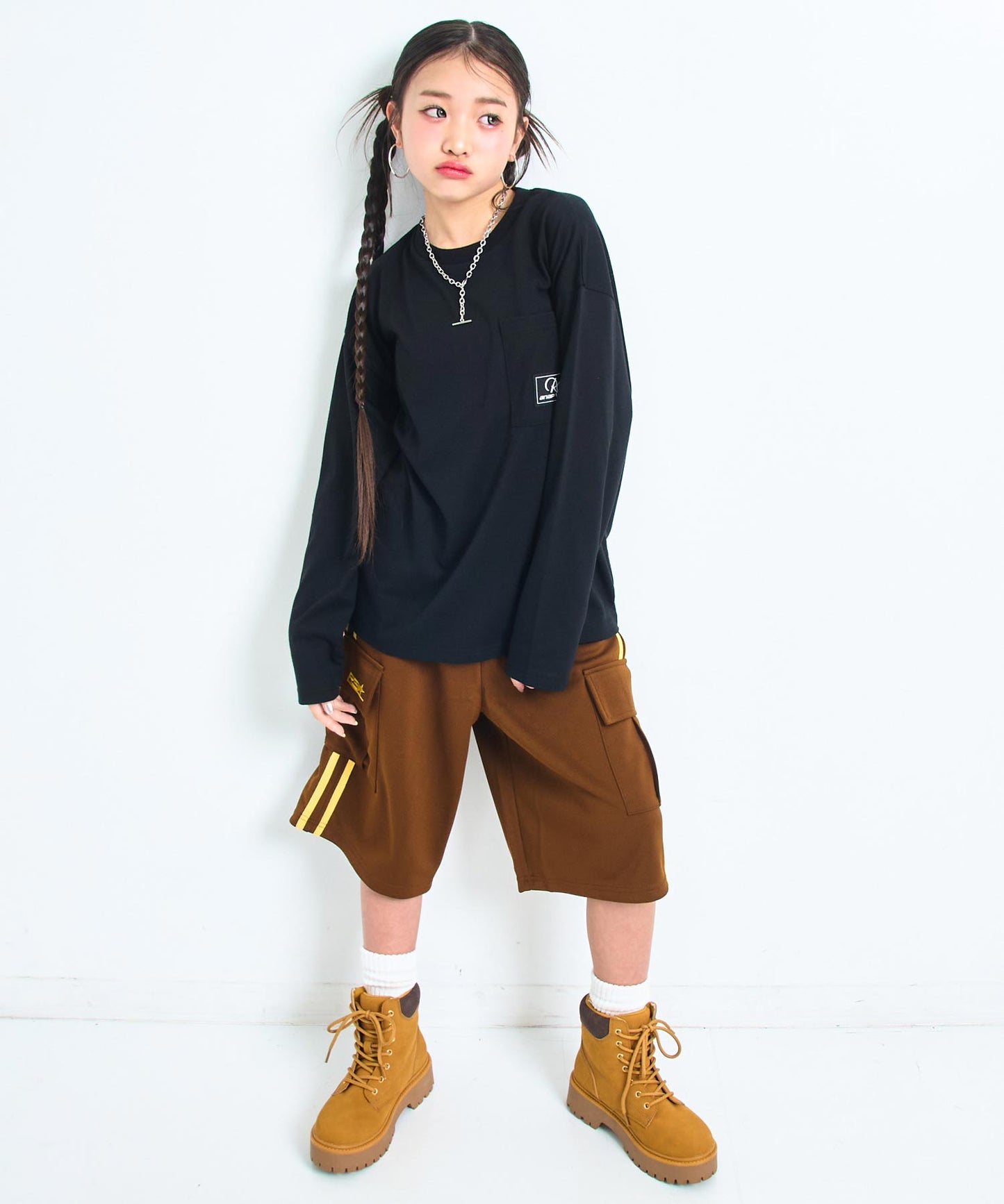 ブラウン/143cm(XSサイズ着用)