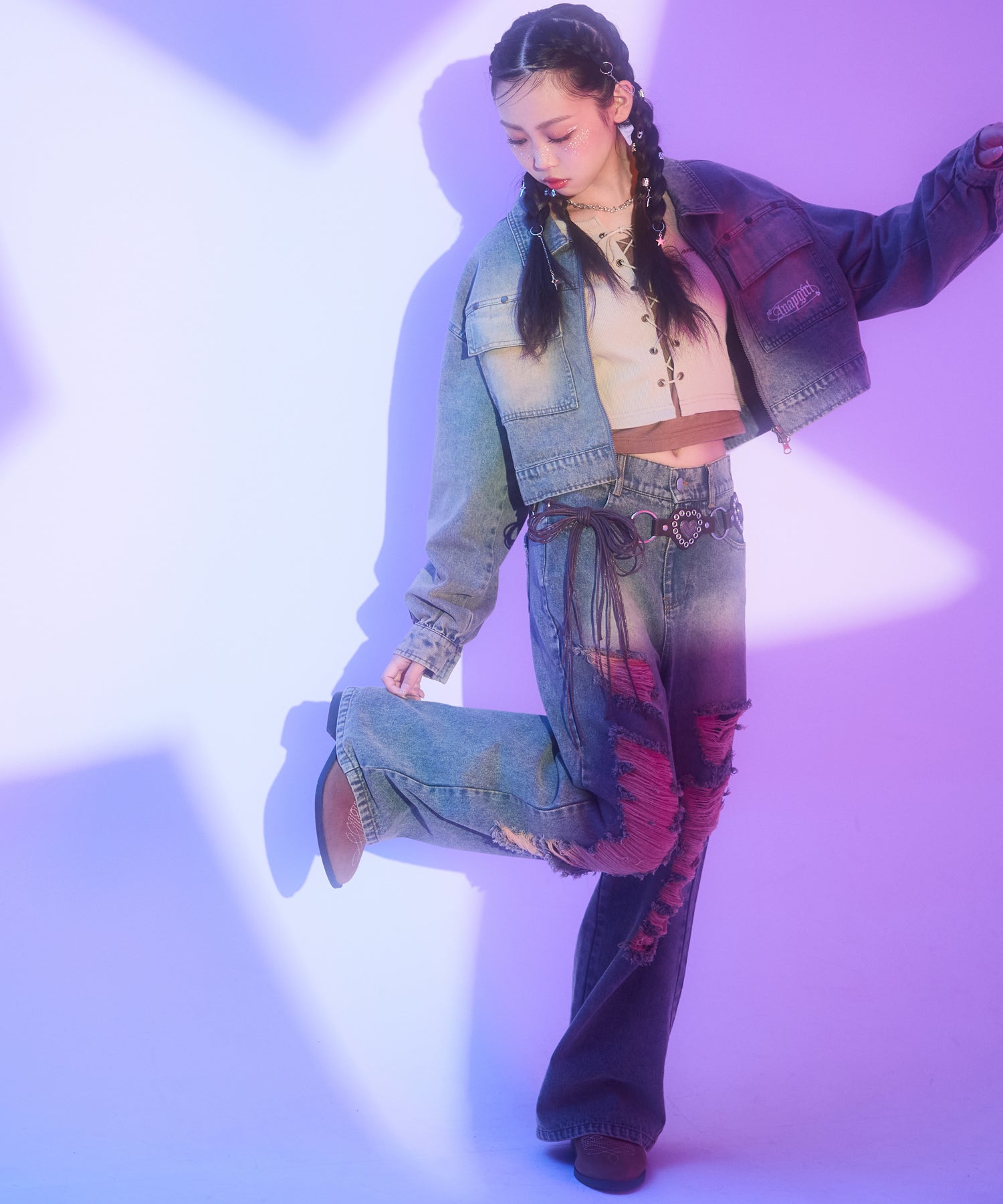 ブルー/150cm(Sサイズ着用)