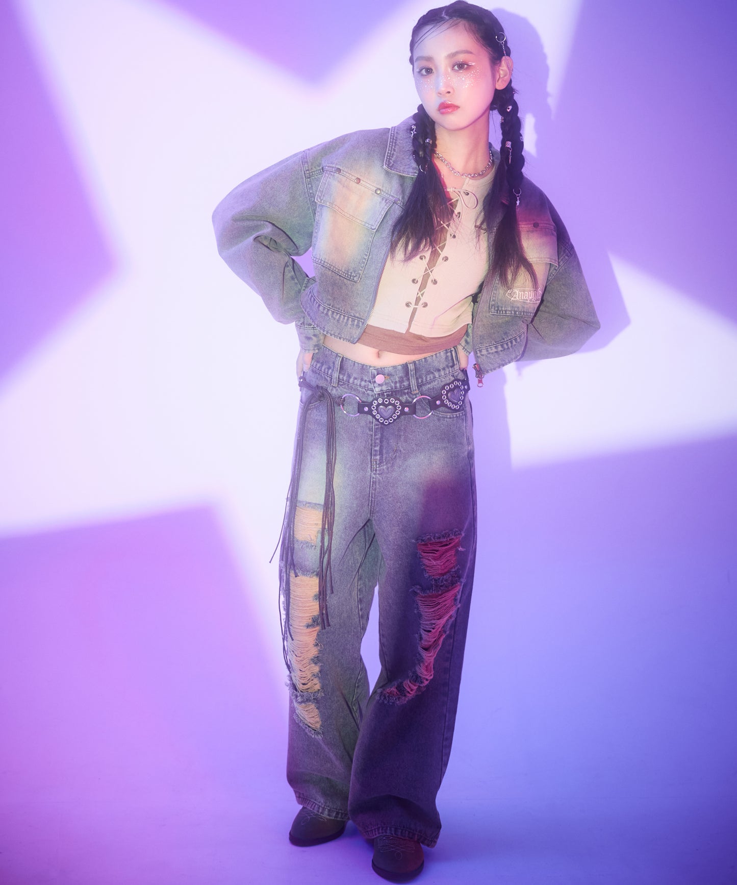 ブルー/150cm(Sサイズ着用)