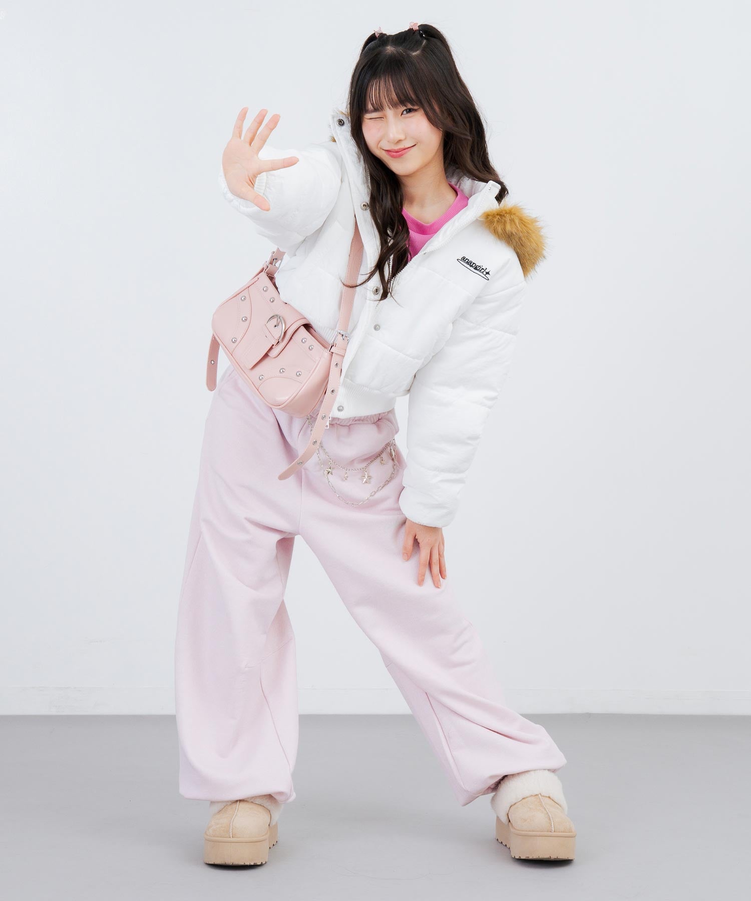 ライトピンク/148cm(Sサイズ着用)