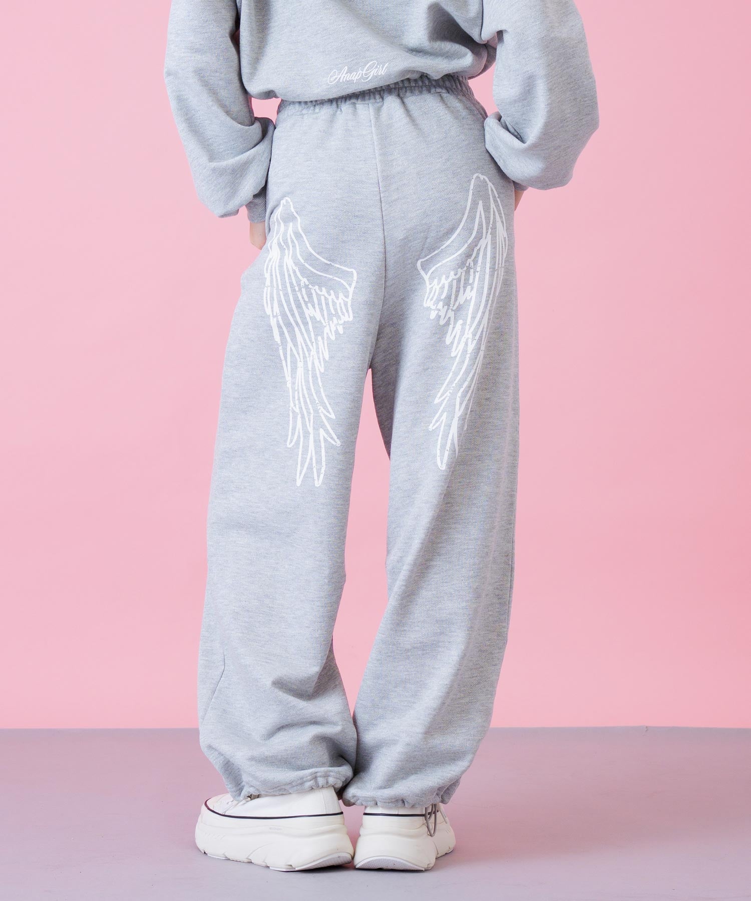 エンジェル羽 ラメ スウェット パンツ 【別売りセットアップ】 912