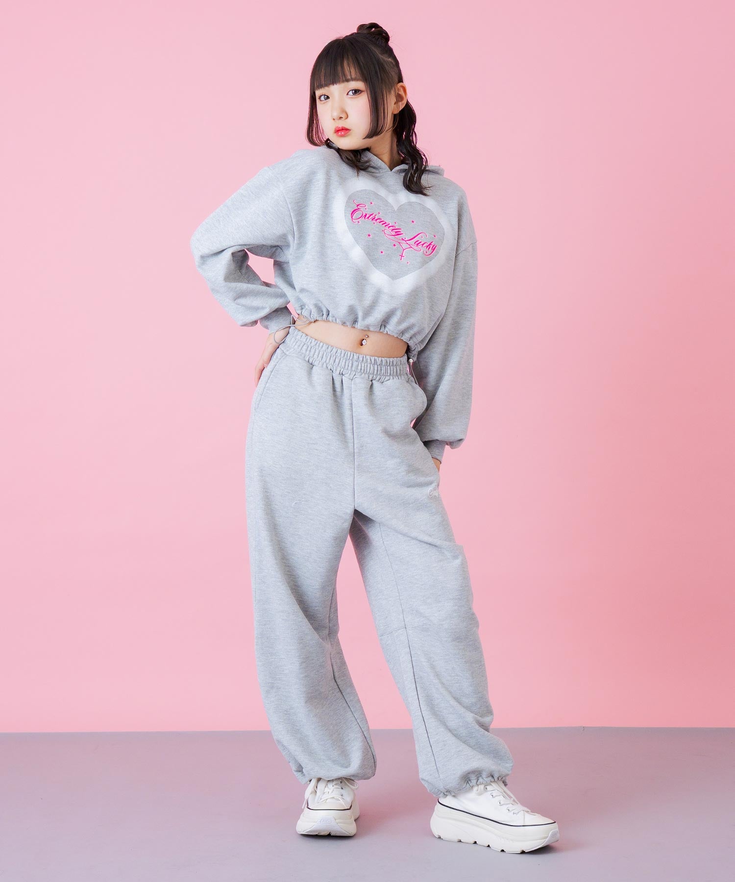 エンジェル羽 ラメ スウェット パンツ 【別売りセットアップ】 912
